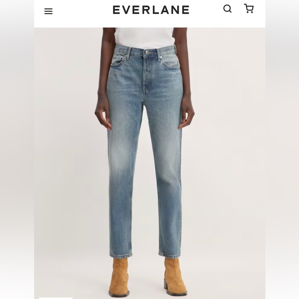 Everlane The '90s Women’s Cheeky Denim Jeans Ankle Crop  Size 26